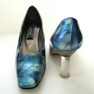 J Renee Shoes - Blue Marbleized Shoe Heels size 8 by J Renee J Renee Shoes - Blue Marbleized Shoe Heels size 8 by J Renee