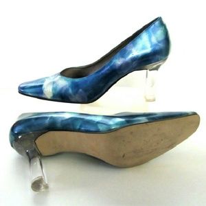 J Renee Shoes - Blue Marbleized Shoe Heels size 8 by J Renee J Renee Shoes - Blue Marbleized Shoe Heels size 8 by J Renee