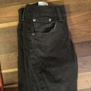 Black 30x30 skinny Levi jeans