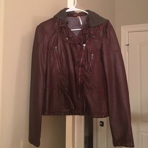 Free people vegan leather jacket