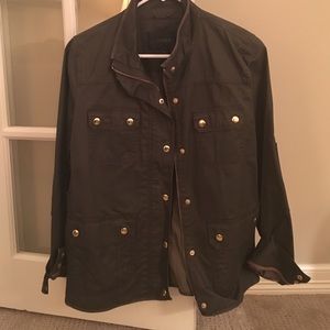 Green utility jacket