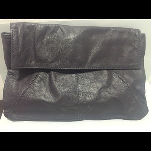 Paul and Joe's sister leather clutch