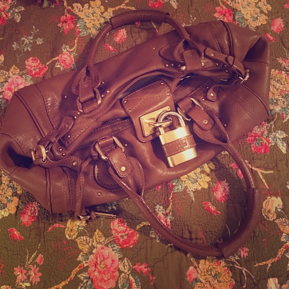 Chloe Padlock Leather Purse