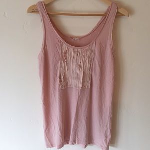 Pink embellished tank