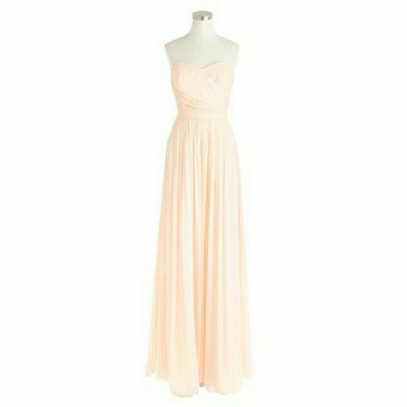 JCREW J. Crew Arabelle silk chiffon peach dress