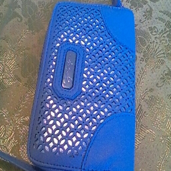 JESSICA SIMPSON WRISTLET GRAY GROMET DETAIL NEW - Picture 2 of 4