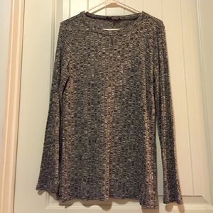 Marley Grey Sweater w/ side slits