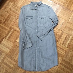 Levi's iconic western grey denim dress sz S