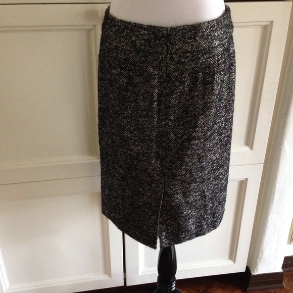 J. Crew silver and black pencil skirt - Picture 3 of 4