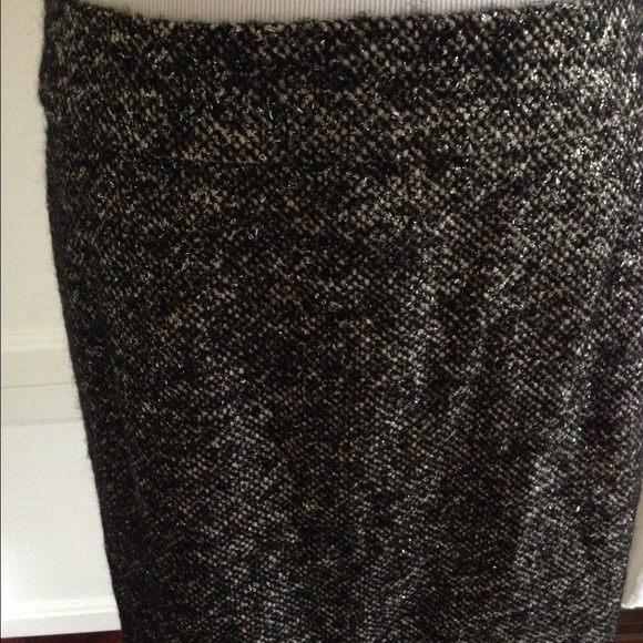 J. Crew silver and black pencil skirt - Picture 4 of 4
