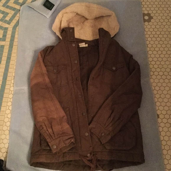 Nordstrom BP Cargo Winter Jacket, fur Iined hood