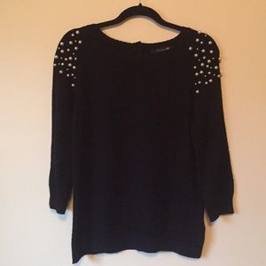 *F21 Faux Pearl Sweater*