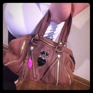 Betsey Johnson Brown Leather Purse