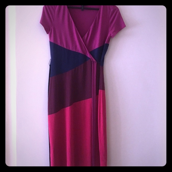 NWOT BCBG Maxazria multicolor wrap dress sz small