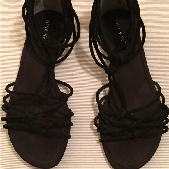 Nine West suede strappy sandals size 6.5