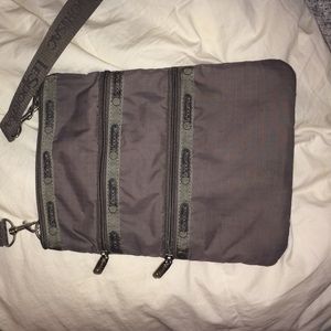 Lesportsac gray crossbody