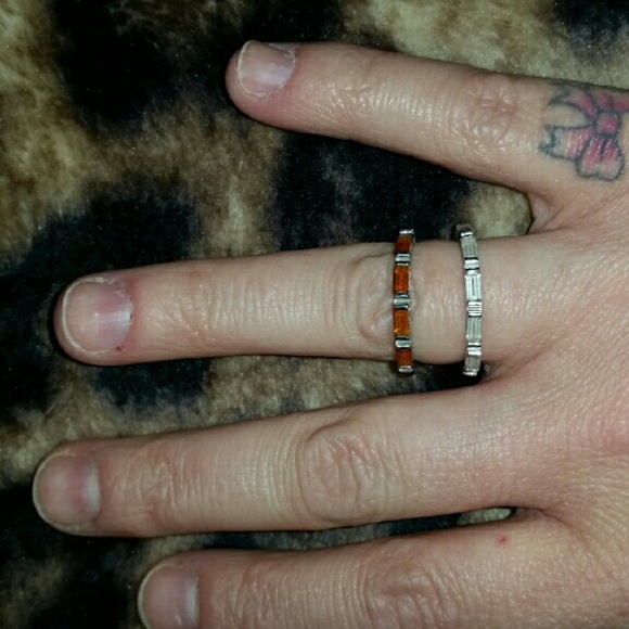 Stackable Birthstone Rings size 6 - Picture 2 of 2