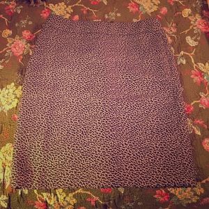 LOFT Animal Print Pencil Skirt