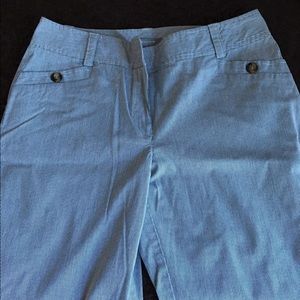 Ann Taylor blue/white striped pants