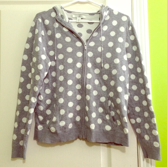 Liz Claiborne polka dot sweater/hoodie