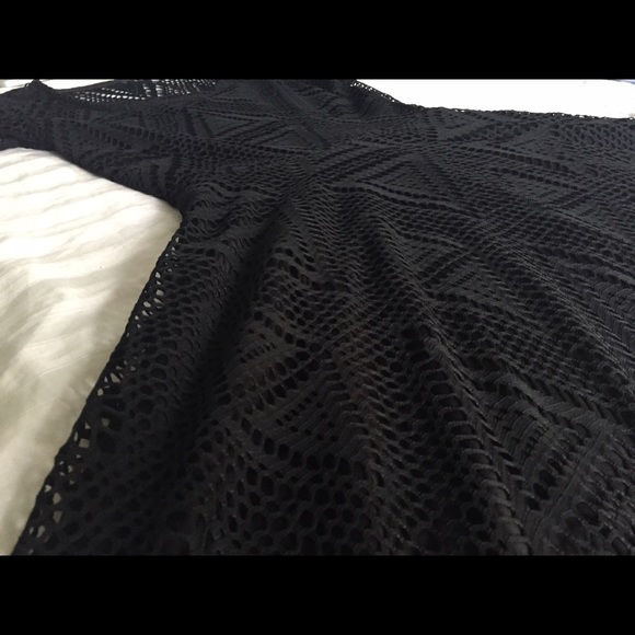 Black Annianna skater dress with cut out detailing - Picture 2 of 2