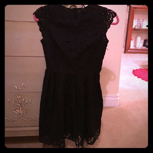 H&M Black Lace Mini Dress