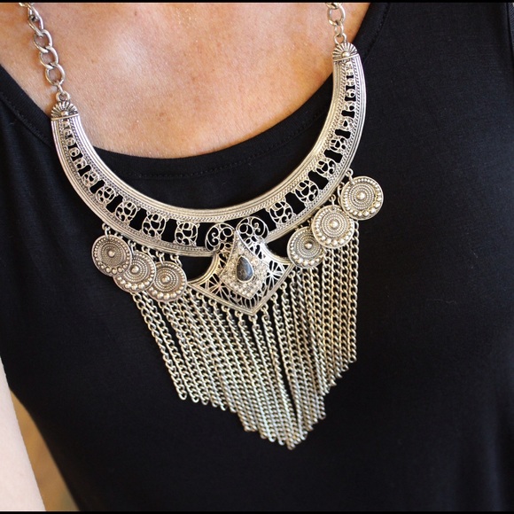 Southwest fringe necklace set - Picture 2 of 3