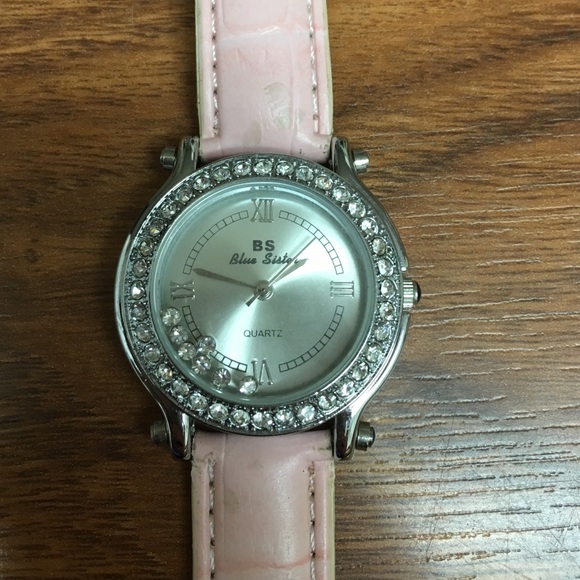 💕 Adorable Pink Watch with Jewel Details 💕