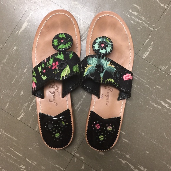 Floral Jack Rogers