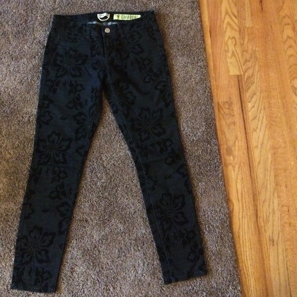 Velvet overlay Denim