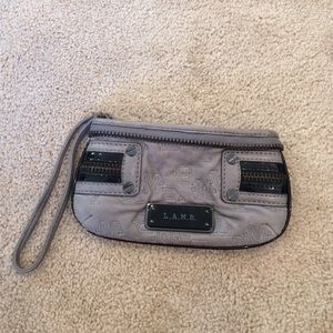 L.A.M.B Gray Wristlet