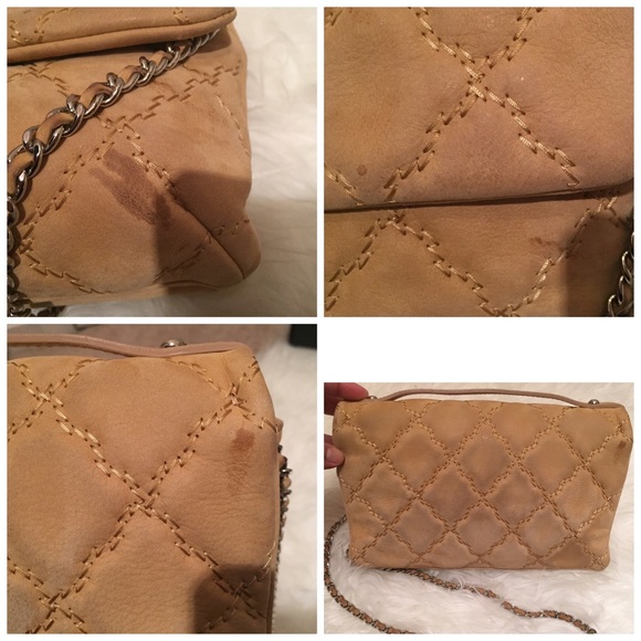 🚫SOLD!!! Chanel velvet Hampton flap - Picture 3 of 4
