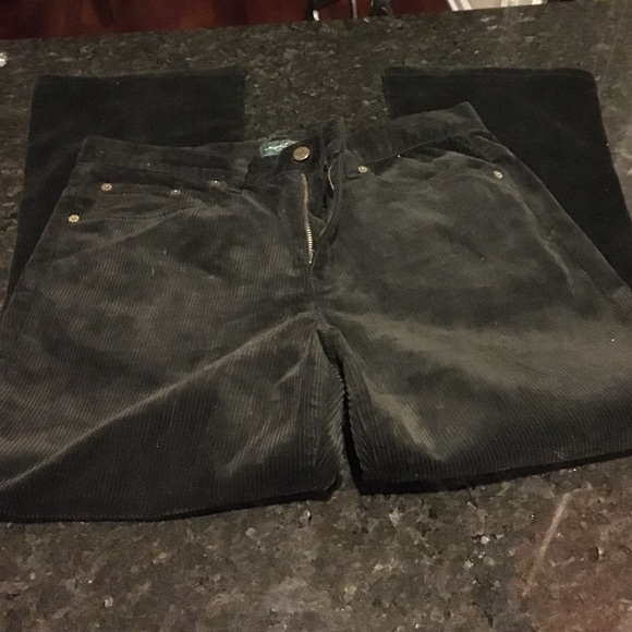 Ralph Lauren velour pants . Size 12P boot cut