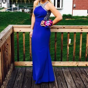 MUST GO royal blue prom dress