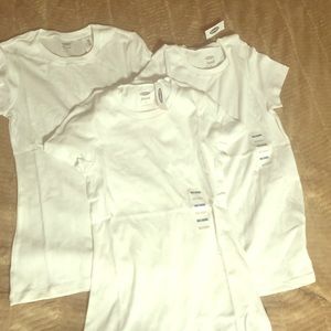 brand new white t-shirts. 3 DOLLARS PER SHIRT!!!