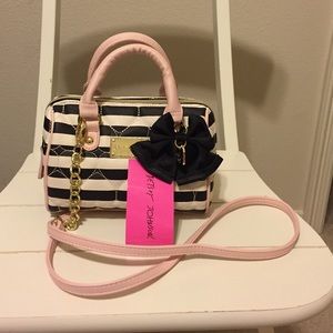 Betsey Johnson small barrel purse