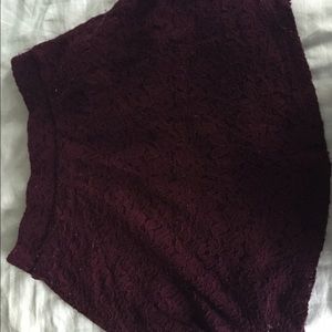 Maroon skater skirt