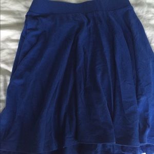 Blue skater skirt