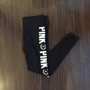 PINK/VS black labeled leggings