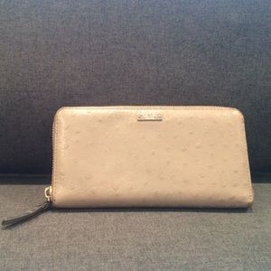 KATE SPADE Taupe with Gold accents wallet