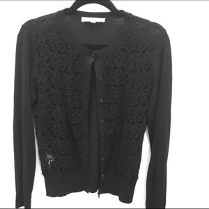 Lacy cotton cardigan