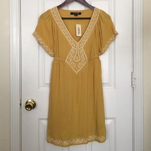 NWT Forever 21 Yellow Boho Tunic Dress