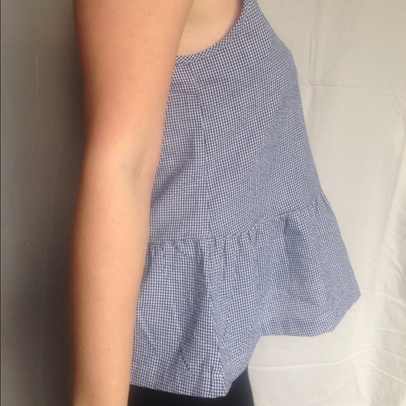 3/$10 Blue/White Plaid Tank Top Sold In Bundle - Picture 2 of 3