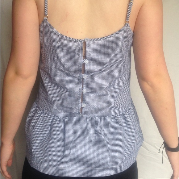 3/$10 Blue/White Plaid Tank Top Sold In Bundle - Picture 3 of 3