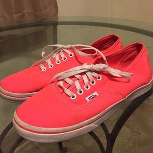 LAST CHANCE! Neon pink Vans