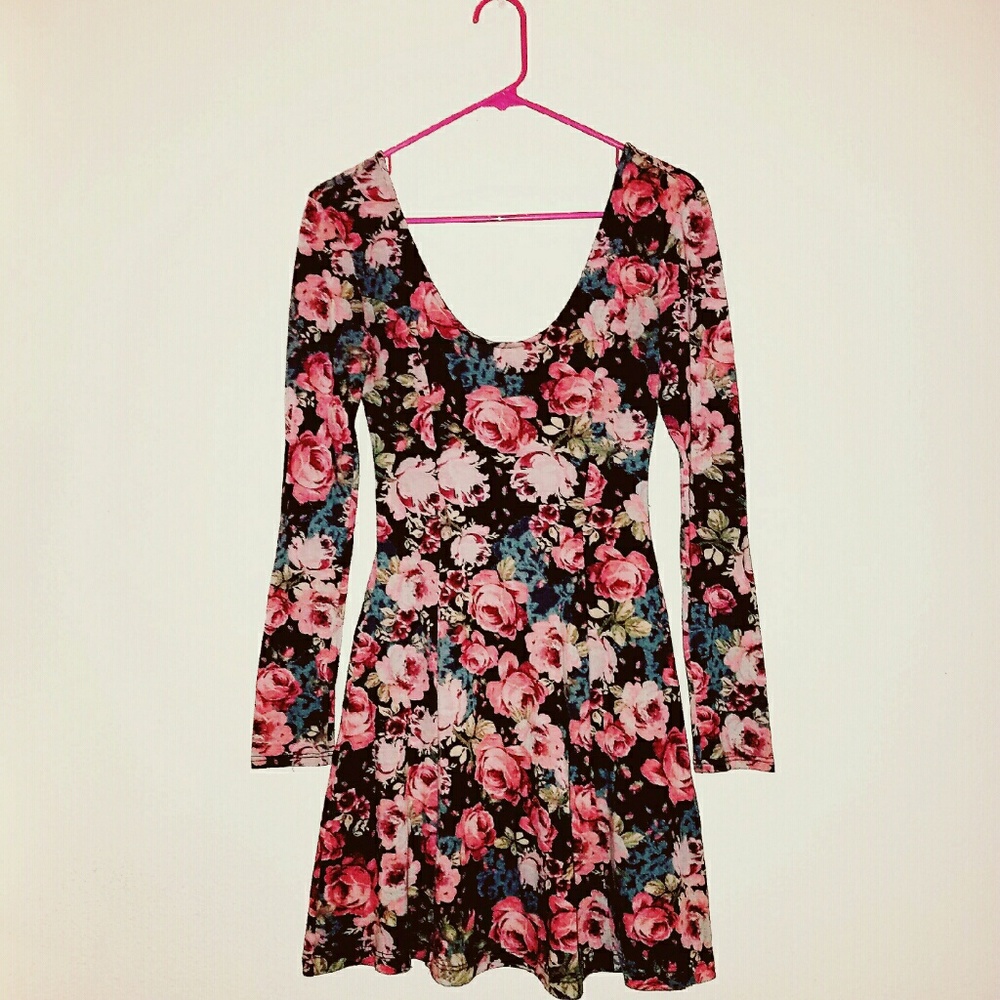Sparkle and Fade Floral UO Sweater Dress