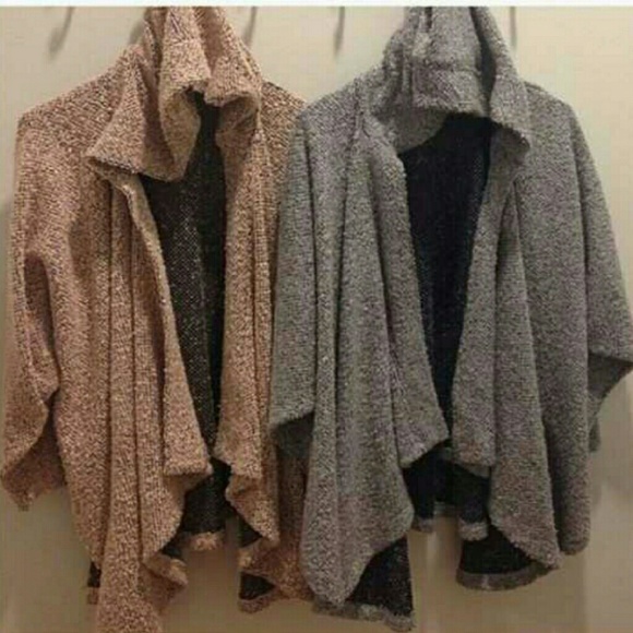 LF light pink hooded cardigan