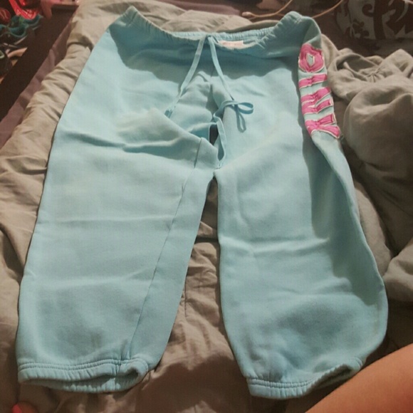 Blue sweat pants VS.