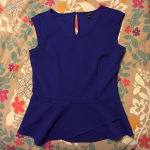 👑HP👑 Ann Taylor Asymmetric Peplum Blouse