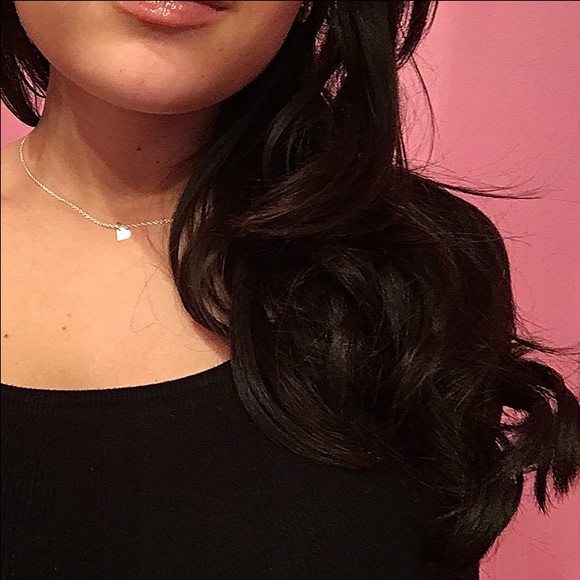 Beautiful Ruby Colored Crystal & Heart Necklace❤️ - Picture 3 of 3